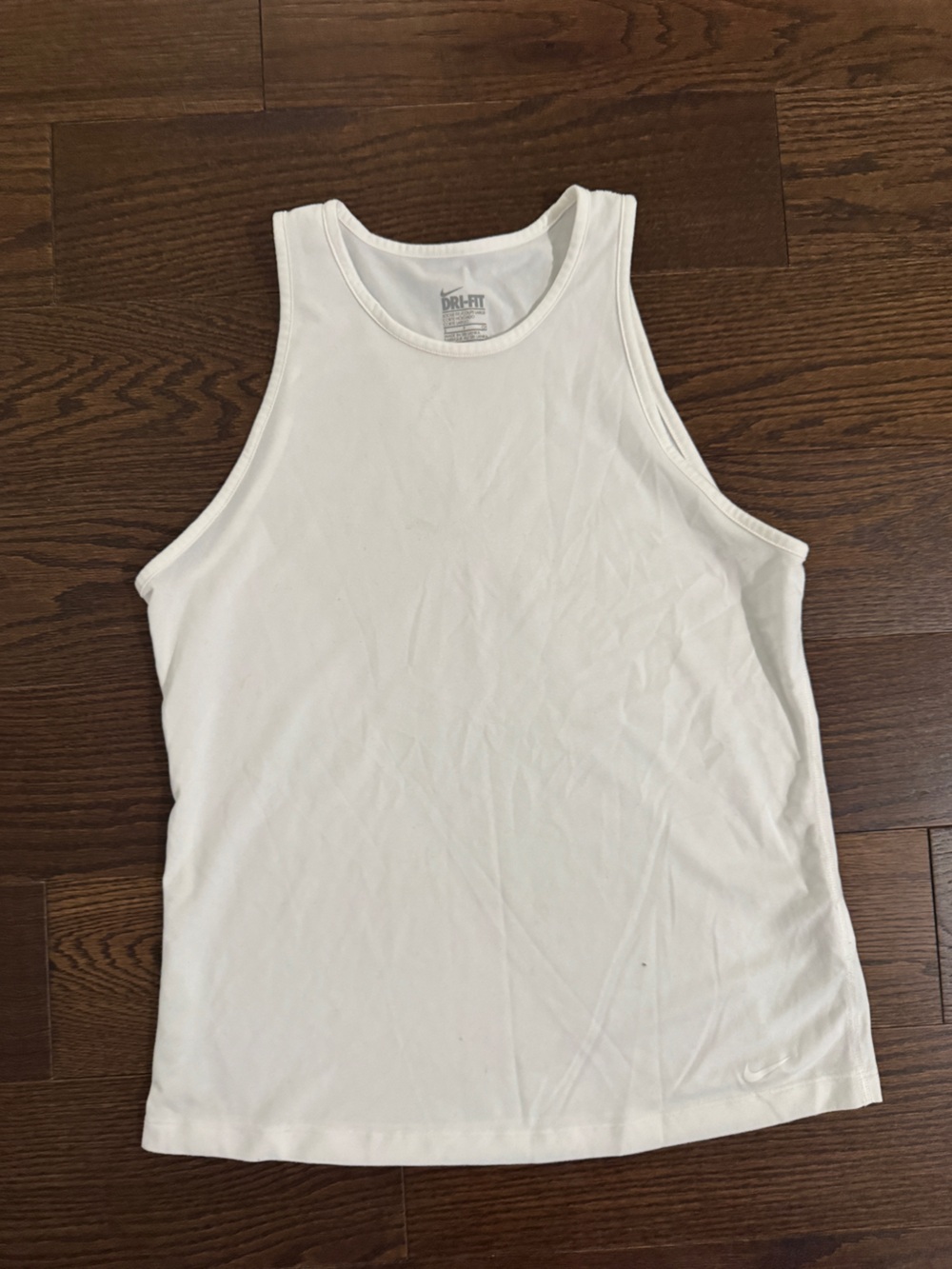 Nike White Women's Dri-FIT Athletic Tank
